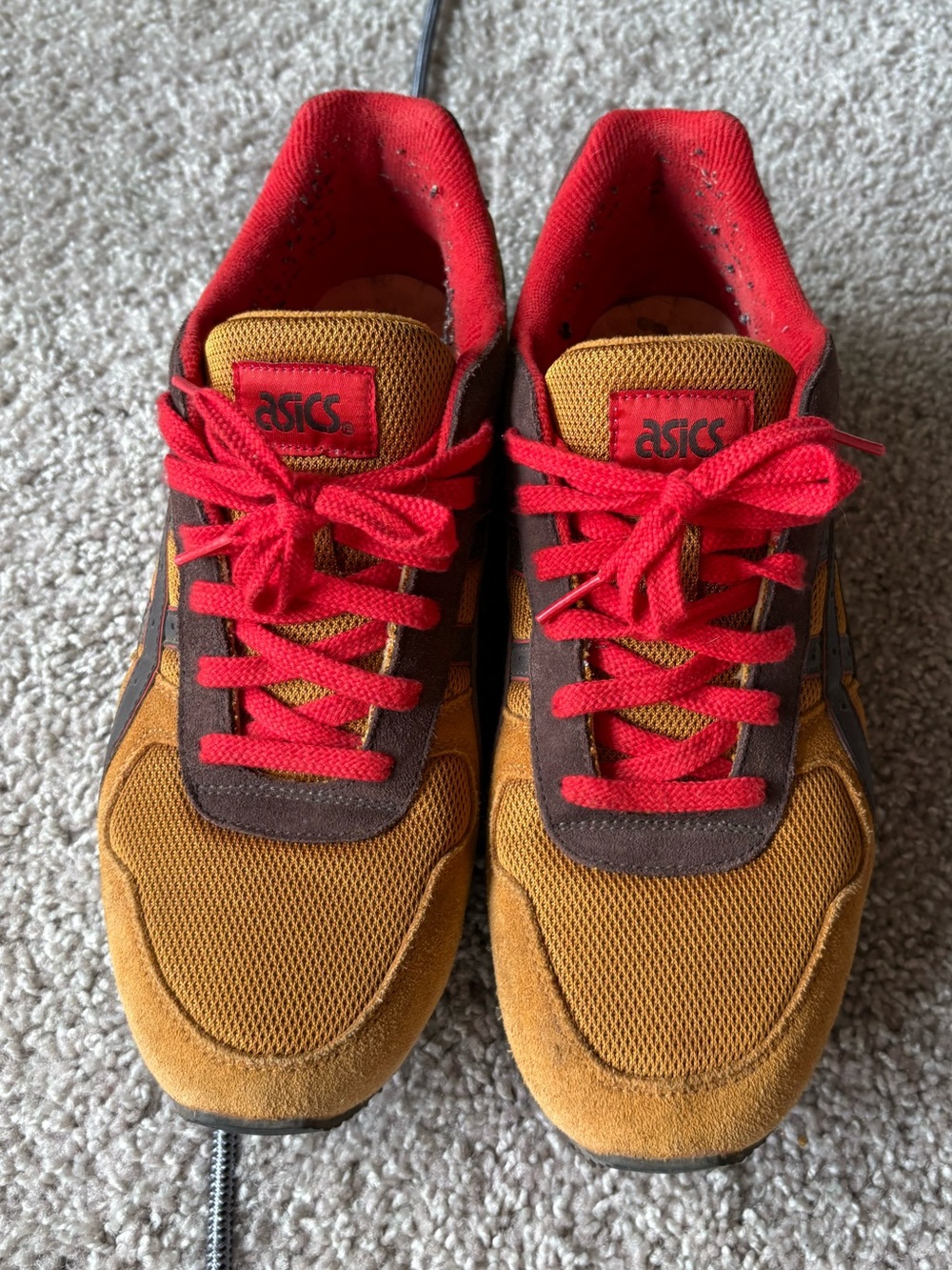 ASICS GT II tan dark brown sz 12